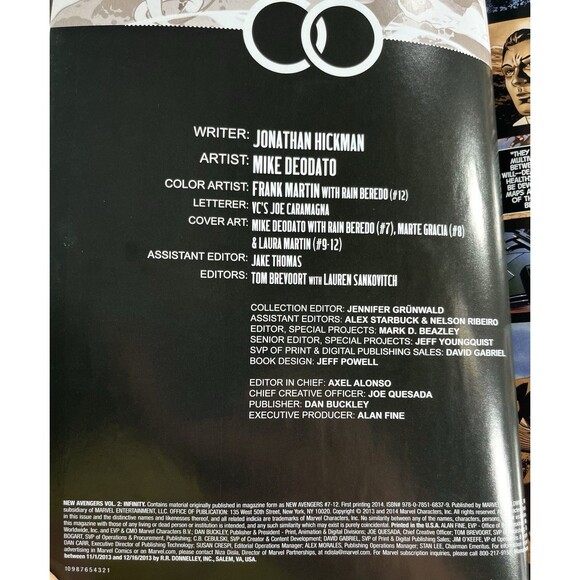 The New Avengers Infinity Vol. #2 Marvel Comics 2014 First Printing Hardback - Picture 5 of 12